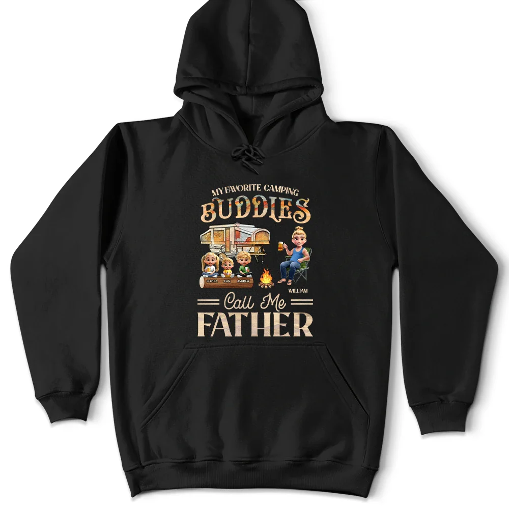 Gift For Father,Dad,Daughters,Sons,,Children,Dad's Hobby,Camping - My Favorite Camping Buddies - Personalized T Shirt