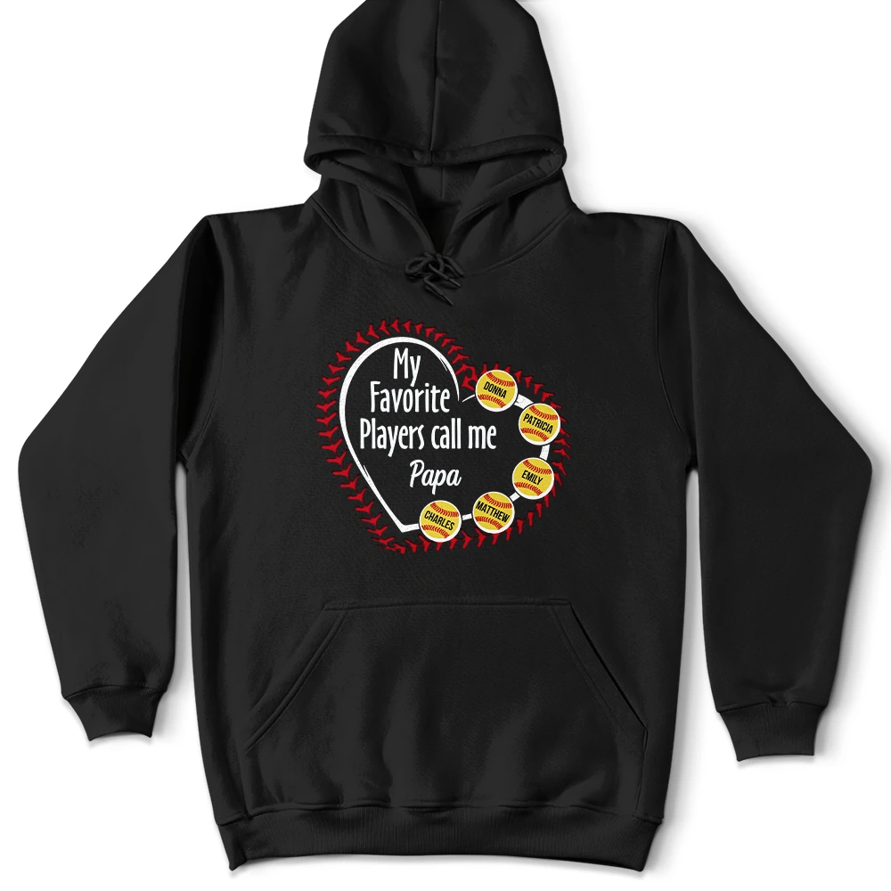 Gift For Mother,Gift For Grandma,Gift For Father,Gift For Grandpa,Love,Baseball - My Favorite Players Call Me Grandma Mom - Personalized T Shirt