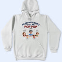 Gift For Grandpa,Gift For Father - My Favorite People Call Me Dad Grandpa 3D Effect - Personalized T Shirt