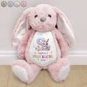 Easter,New baby,Dad - Sons,Gift For Son,Mom - Sons,Gift For Daughter,Dad - Daughters (Young),Mom - Daughters (Young),Gift For Kids,Gift For Grandkids,Happy - My First Easter Kid Monogram - Personalized Soft Toy Bunny
