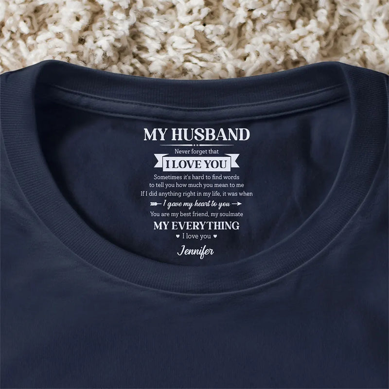 Gift For Couples,Gift For Husband,Gift For Wife,Gift For Boyfriend,Gift For Girlfriend,LGBT,Love,Top Market - My Husband My Wife My Soulmate My Everything - Personalized T Shirt
