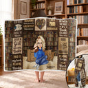 Reading, Gift For Yourself - My Reading Blanket Just A Girl Who Loves Books - Personalized Wearable Hooded Blanket
