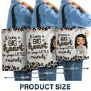 Teach Love Inspire Leopard Pattern - Gift For Teachers - Personalized Custom Zippered Canvas Bag