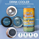 Boating Pontoon Captain - Birthday, Traveling, Cruising Gift For Pontooning Lovers, Beach Lovers, Travelers - Personalized Custom 4 In 1 Can Cooler Tumbler