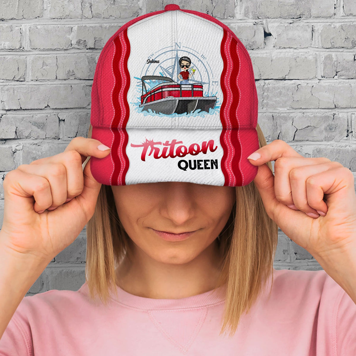 Boating Pontoon Queen Tritoon Queen - Gift For Pontooning Lovers, Lake Lovers, Travelers - Personalized Classic Cap