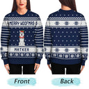 Merry Woofmas - Christmas Gift For Dog Lovers - Personalized Unisex Ugly Sweater