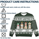 Merry Woofmas - Christmas Gift For Dog Lovers - Personalized Unisex Ugly Sweater