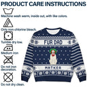 Santa Paws Green Pattern - Christmas Gift For Pet Lovers - Personalized Unisex Ugly Sweater