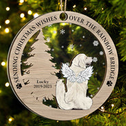 Memorial Dog Cat - Christmas Keepsake Gift For Pet Lovers - Personalized 2-Layered Mix Ornament