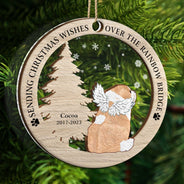 Memorial Dog Cat - Christmas Keepsake Gift For Pet Lovers - Personalized 2-Layered Mix Ornament