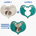 Custom Photo Angel Wings - Christmas Keepsake, Family Memorial Gift - Personalized 2-Layered Wooden Ornament