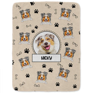 Custom Photo Your Dog Cat - Gift For Pet Lovers - Personalized Fleece Blanket