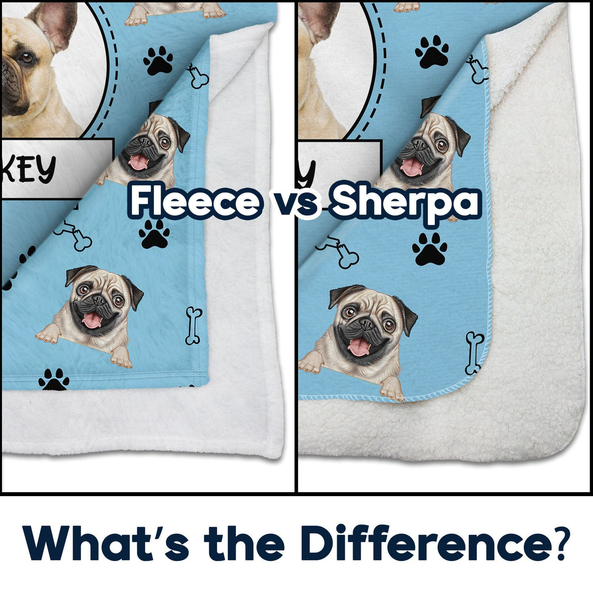 Custom Photo Your Dog Cat - Gift For Pet Lovers - Personalized Fleece Blanket