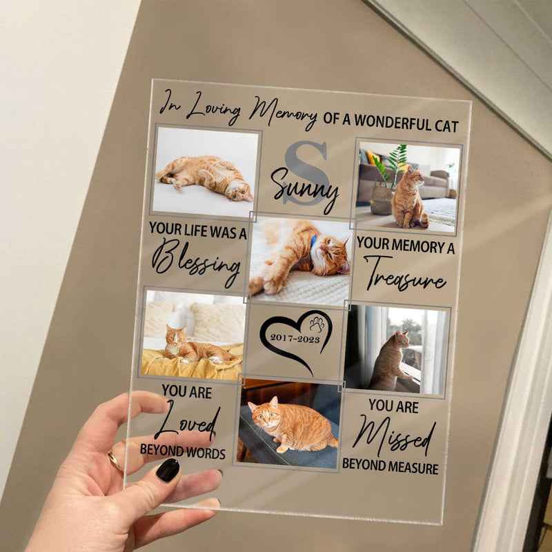 Custom Photo In Loving Memory Of A Wonderful Dog - Pet Memorial Gift, Sympathy Gift - Personalized Vertical Rectangle Acrylic Plaque