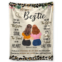 Thank You For Standing By My Side - Birthday Gift For Besties, BFF Best Friends, Sisters - Personalized Fleece Blanket