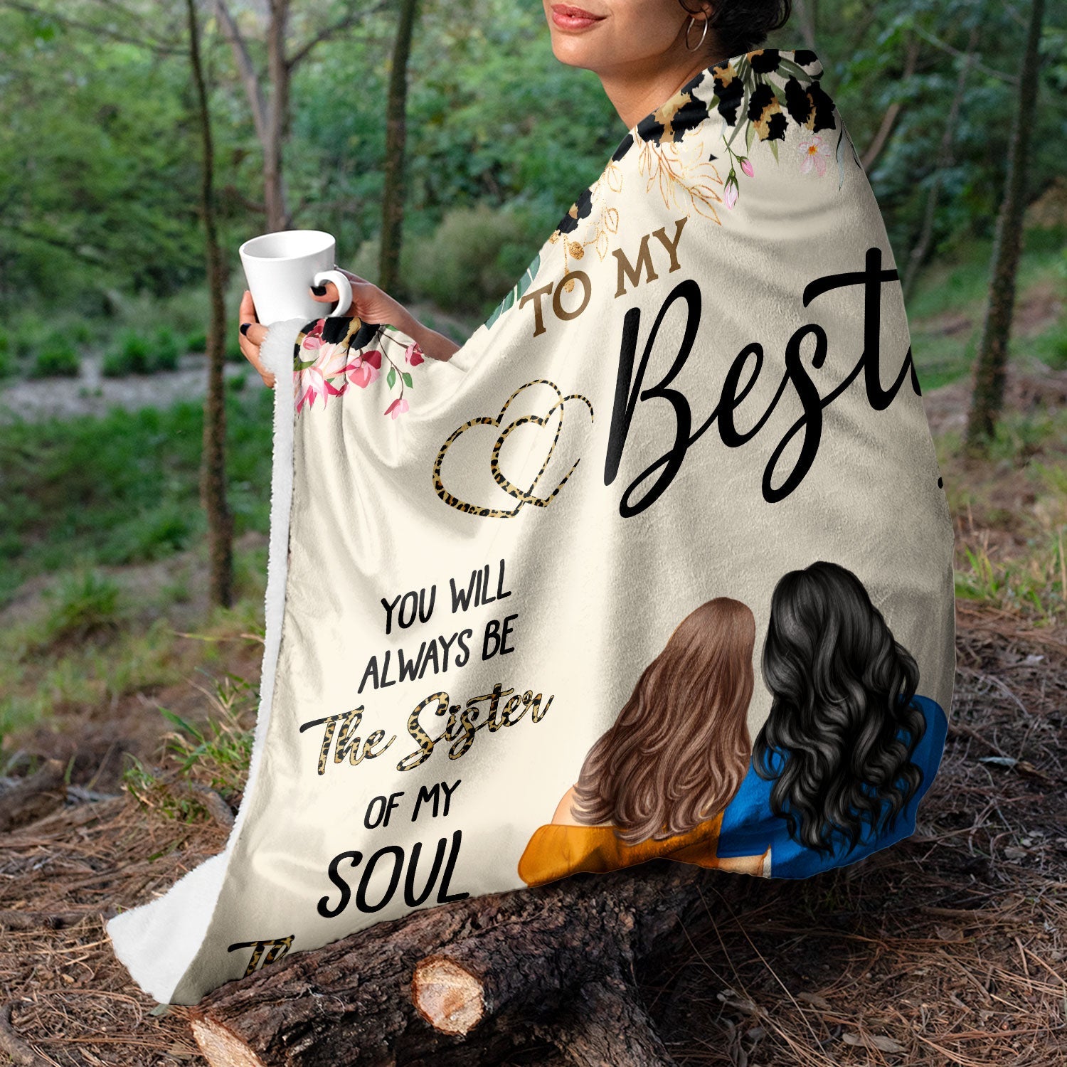 Thank You For Standing By My Side - Birthday Gift For Besties, BFF Best Friends, Sisters - Personalized Fleece Blanket