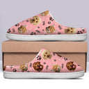 Custom Photo Dog Cat Faces - Gift For Pet Lovers - Personalized Fluffy Slippers