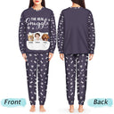 Custom Photo Dog Cat The Real Snuggle - Gift For Pet Lovers - Personalized Unisex Pajamas Set