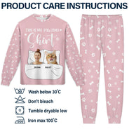 Custom Photo Dog Cat The Real Snuggle - Gift For Pet Lovers - Personalized Unisex Pajamas Set