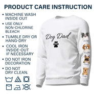 Dog Mom Dog Dad - Gift For Dog Lovers - Personalized Sweatshirt With Sleeve Imprint