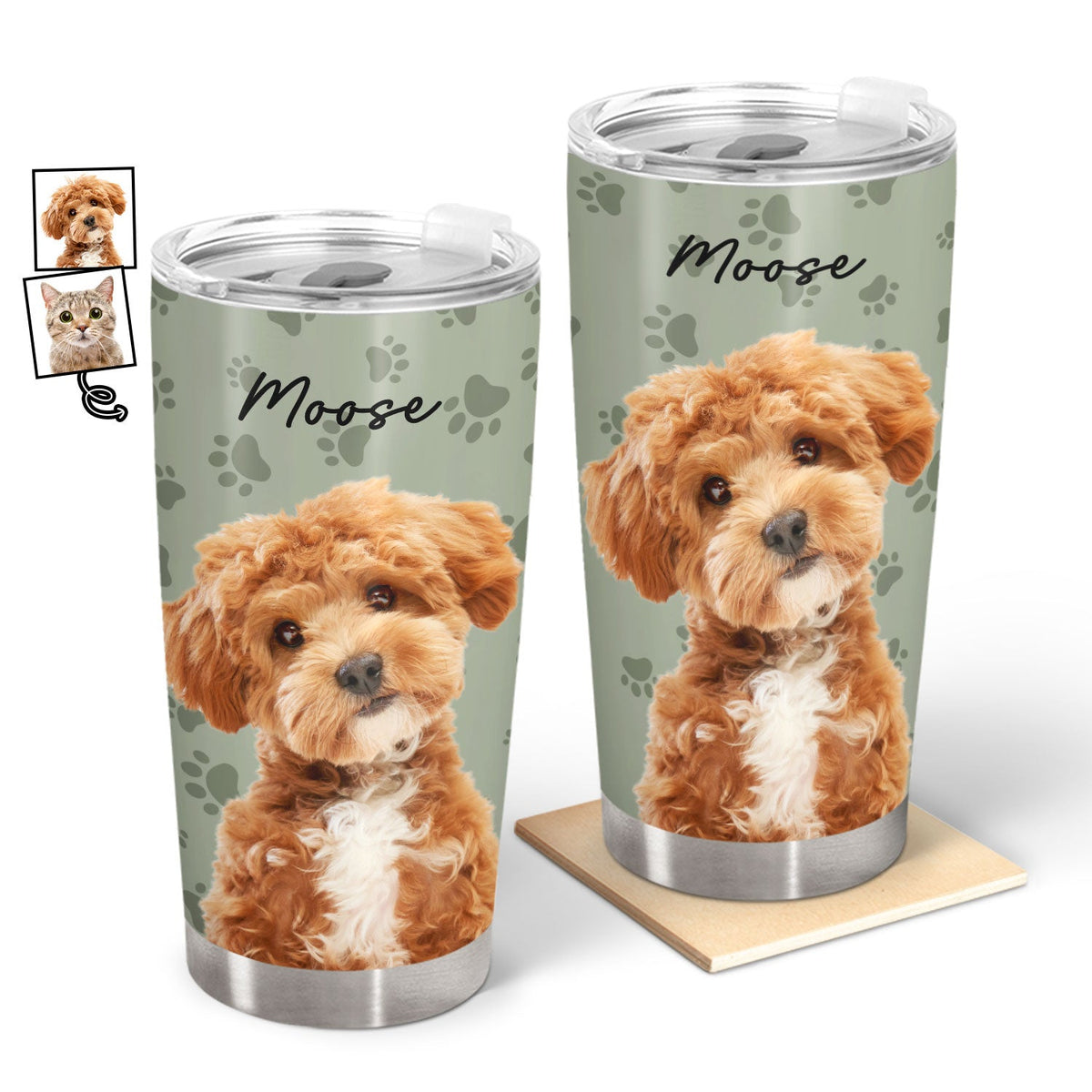 Custom Photo Your Pet - Gift For Dog Lovers, Cat Lovers - Personalized Tumbler