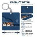 Cute Dogs And Cats Aesthetic Pattern - Birthday, Loving Gift For Pet Lovers, Dog Mom, Cat Mom - Personalized Acrylic Keychain