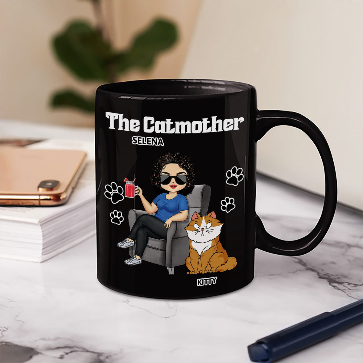 The Cat Mother - Birthday, Loving Gift For Cat Moms, Cat Lovers - Personalized Mug