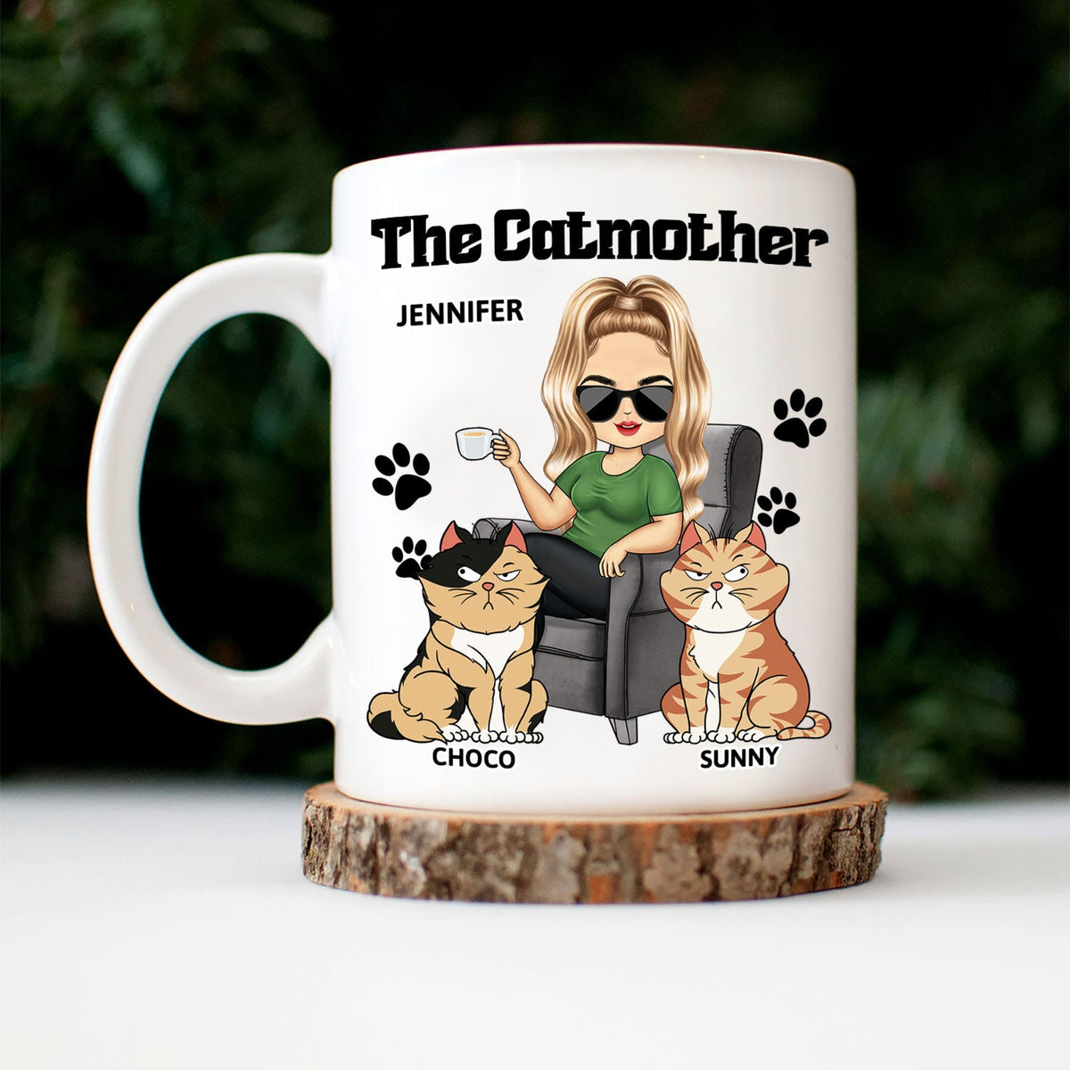 The Cat Mother - Birthday, Loving Gift For Cat Moms, Cat Lovers - Personalized Mug