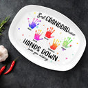Best Dad Grandpa Ever Hands Down - Personalized Plate