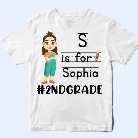 First Day Of School - Personalized T Shirt