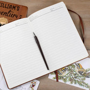 My Adventures Around The World - Personalized Leather Journal