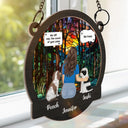 I Miss You I Know Memorial - Personalized Window Hanging Suncatcher Ornament