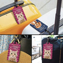 Custom Photo This Belongs To My Human Servant - Personalized Luggage Tag