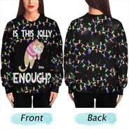 Hanging Cats Is This Jolly Enough - Personalized Unisex Ugly Sweater