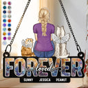Memorial Pet Forever Loved - Personalized Window Hanging Suncatcher Ornament