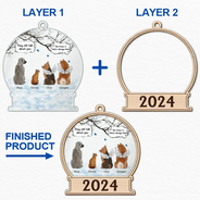 They Still Talk About You Memorial - Personalized 2-Layered Mix Ornament