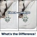 Custom Photo Dog Cat Memorial When You Miss Me Hug This Blanket - Personalized Fleece Blanket, Sherpa Blanket