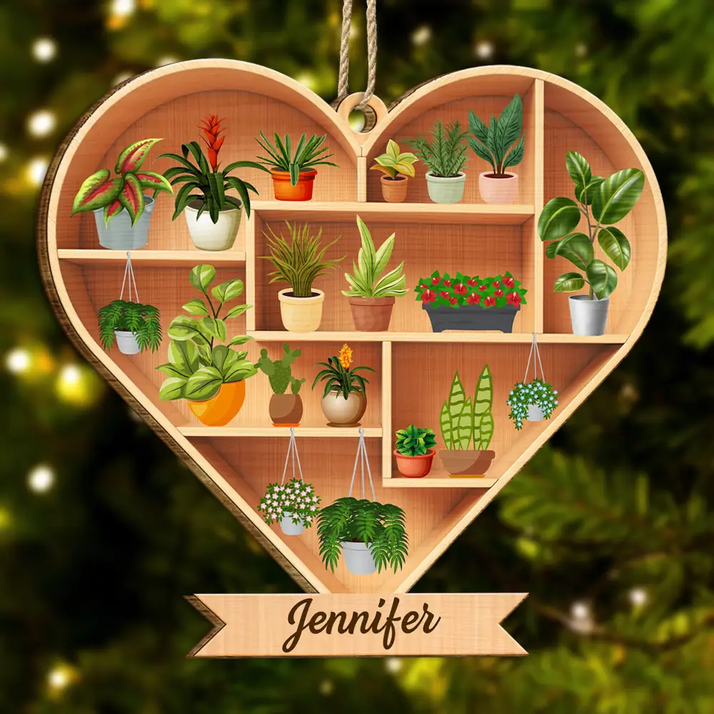 Gardening, Gift For Yourself - Gardener Plant Lover - Personalized Custom Shaped Wooden Ornament