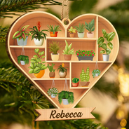Gardening, Gift For Yourself - Gardener Plant Lover - Personalized Custom Shaped Wooden Ornament