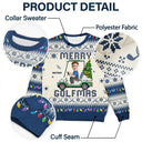 Gift For Yourself, Golf,Gift For Men - Custom Photo Funny Golf Lover Merry Golfmas - Personalized Unisex Ugly Sweater
