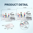 Memorial,Family,Sad - You Never Walk Alone - Personalized Horizontal Rectangle Acrylic Plaque