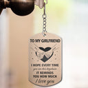 Gift For Couples, Gift For Husband, Gift For Wife, Gift For Boyfriend, Gift For Girlfriend - Couple Holding Hands You Are My Heart My Soul My Treasure - Personalized Aluminum Keychain
