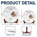 Gift For Mother, New Mom, New baby - Custom Photo Calendar The Day You Become My Mommy - Personalized Ceramic Plate