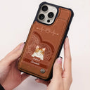 Dog Lovers, Dog Mom - Cute Dogs And Cats Aesthetic Pattern - Personalized Leather Flip Wallet Phone Case