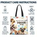 Dog Lovers,Dog Mom,Travel,Happy - Doggie Things 3D Effect Dogs - Personalized Zippered Canvas Bag