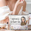 Gift For Grandma,Grandma's Hobby,Gift For Mother,Mom's Hobby,Travel - Mom's Grandma's Travel Bag - Personalized Cosmetic Bag