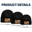 New Mom, New baby, Love - You Are Doing A Great Job Mommy - Personalized Beanie With Leather Patch