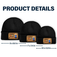 New Mom, New baby, Love - You Are Doing A Great Job Mommy - Personalized Beanie With Leather Patch