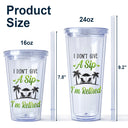 What Day Is Today Who Cares I'm Retired Summer Beach - Birthday, Retirement Gift For Yourself, Dad, Mom, Grandpa, Grandma, BFF Best Friends, Colleagues - Personalized Acrylic Insulated Tumbler With Straw