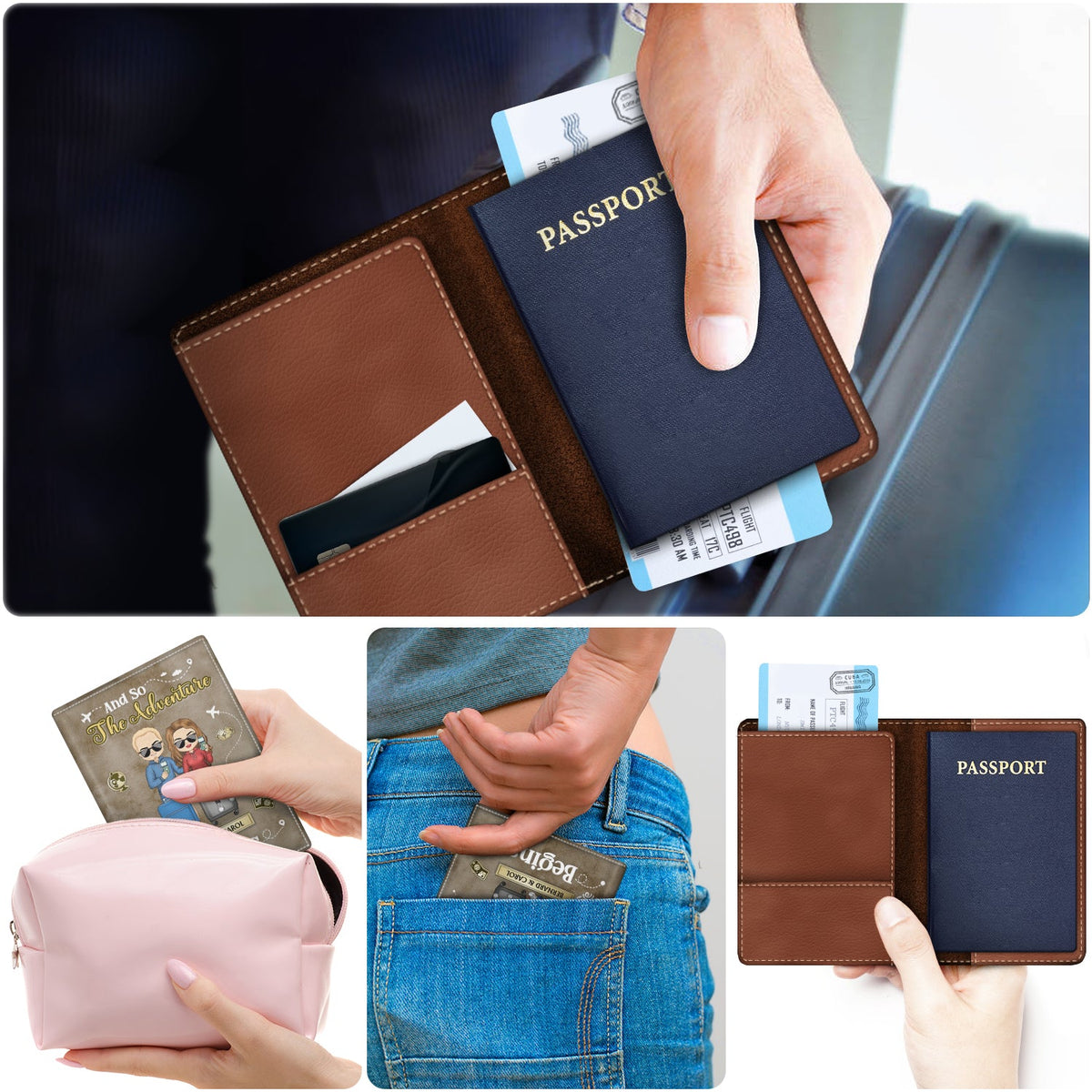 You Are My Adventure Always And Forever - Birthday Gift For Couple, Family, Travel, Vacation Lovers - Personalized Custom Passport Cover, Passport Holder